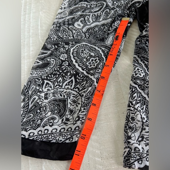 Women’s Vintage Y2K babydoll Whimsygoth black and white shear Top size medium - Picture 7 of 9